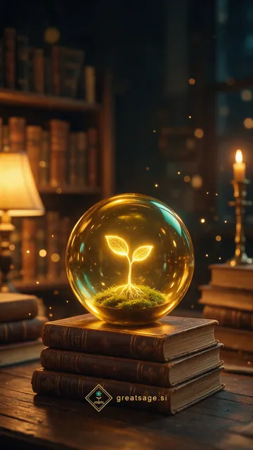Glass sphere II — phone wallpaper